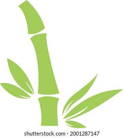 Bamboo template illustration vector icon for logo design