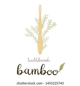 Bamboo Toothbrush Care with different types of bristles. Go Green, Zero Waste.