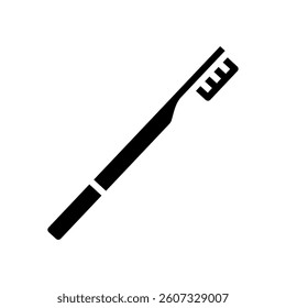 bamboo toothbrush sustainable beauty glyph icon vector. bamboo toothbrush sustainable beauty sign. isolated symbol illustration
