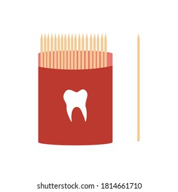 Junta de arte vectorial de cepillo de dientes de bambú