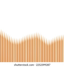 Bamboo toothpicks backgrounds, textures. Bamboo toothpicks isolated on white background. Vector