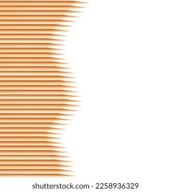 Bamboo toothpicks backgrounds, textures. Bamboo toothpicks isolated on white background. Vector