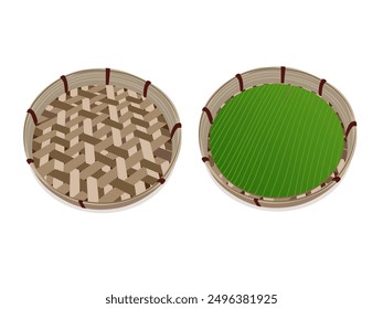 Bamboo trays are made with beautiful craftsmanship.