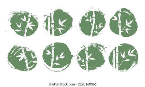 Bamboo tree. Hand drawn style. Vector illustrations.	
