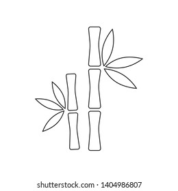 Bamboo tree icon. Element of Spa for mobile concept and web apps icon. Outline, thin line icon for website design and development, app development