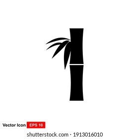 Bamboo tree icon on white background
