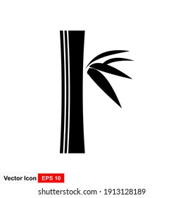 Bamboo tree icon on white background