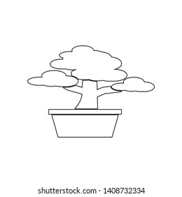 Bamboo tree icon. Set of silhouette of tree icons. Web Icons Premium quality graphic design. Signs, outline symbols collection, simple icons for websites, web design, mobile app on white background