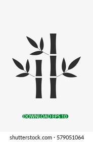 Bamboo tree icon, Vector