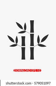 Bamboo tree icon, Vector