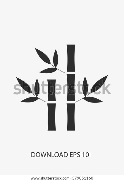 Bamboo Tree Icon Vector Stock Vector (royalty Free) 579051160 