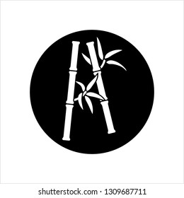 Bamboo Tree Icon Vector Art Illustration
