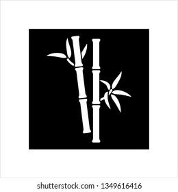 Bamboo Tree Icon Vector Art Illustration