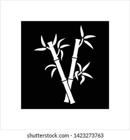 Bamboo Tree Icon Vector Art Illustration