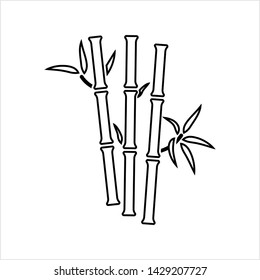 Bamboo Tree Icon Vector Art Illustration