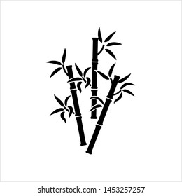 Bamboo Tree Icon Vector Art Illustration