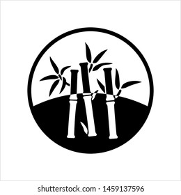 Bamboo Tree Icon Vector Art Illustration