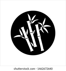 Bamboo Tree Icon Vector Art Illustration