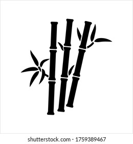 Icono de árbol de bambú Icono de vectores Ilustración de arte