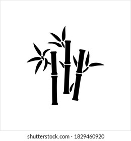 Bamboo Tree Icon Vector Art Illustration