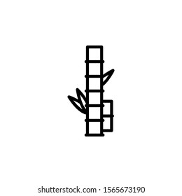 Bamboo tree icon vector illustration 