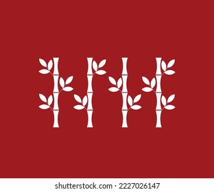 bamboo tree icon vector, representing nature
