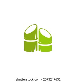 Bamboo tree logo icon design illustration vector template