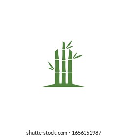 Bamboo tree logo ilustration vector template