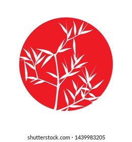 Bamboo tree, Bamboo Logo Template vector icon illustration design