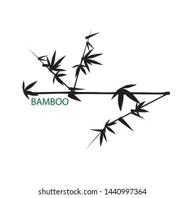 Bamboo tree, Bamboo Logo Template vector icon illustration design