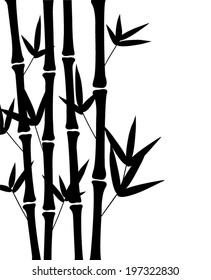  bamboo tree  silhouette