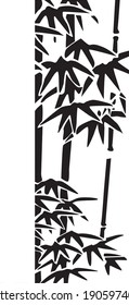 bamboo tree in vector art style