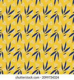 Bamboo Triangle Seamless Pattern. Vector illustration. Great for birthday, party, gift wrapping, wallpaper, textile and scrapbook 