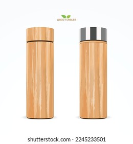 The Bamboo Tumbler. Isolated Vector Illustration.