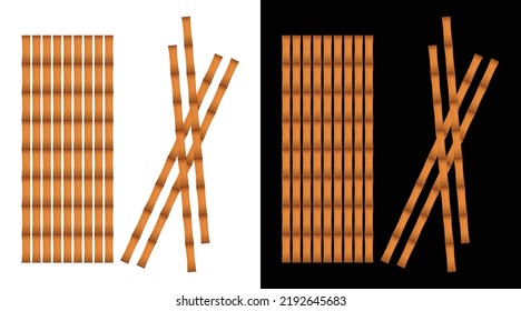 Bamboo vector arts graphics illustration