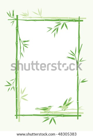 Bamboo Vector Frame Stock Vector (Royalty Free) 48305383 - Shutterstock