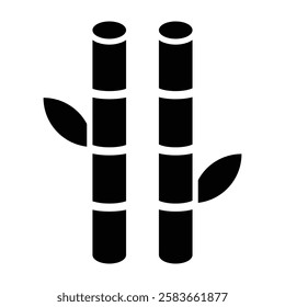 Bamboo Vector Glyph Icon Vector Design