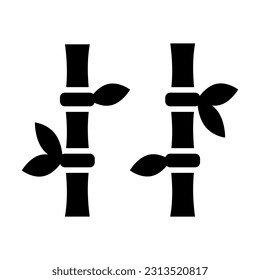 Bamboo Vector Glyph Icon For Personal And Commercial Use.
