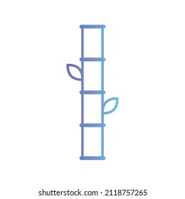 Bamboo vector icon with gradient