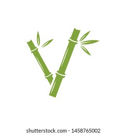 Bamboo vector icon illustration design template