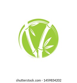 Bamboo vector icon illustration design template
