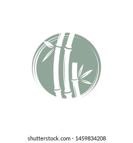 Bamboo vector icon illustration design template