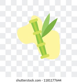 Bamboo vector icon isolated on transparent background, Bamboo logo concept