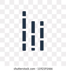Bamboo vector icon isolated on transparent background, Bamboo transparency concept can be used web and mobile