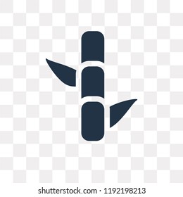 Bamboo vector icon isolated on transparent background, Bamboo transparency concept can be used web and mobile