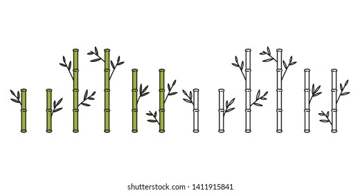 bamboo vector icon leaf Leave panda cartoon doodle illustration