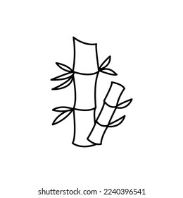 Bamboo vector icon, nature plant symbol. Modern, simple flat vector illustration for web site or mobile app