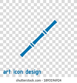 icono de vector de bambú en un fondo abstracto