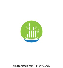 Bamboo vector icon symbol illustration design