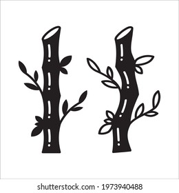 Bamboo vector icon. Bamboo tree flat sign design illustration. Bamboo nature tree symbol pictogram